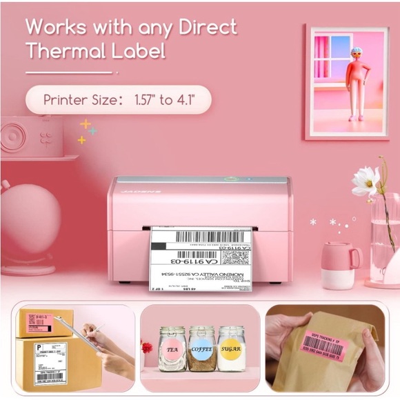 Pink Bluetooth printer - Picture 2 of 5